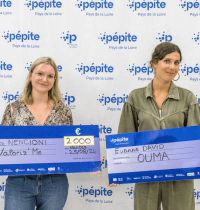 remise prix pepite 2024 pays de la loire avec Evanne David et Celia Nencioni